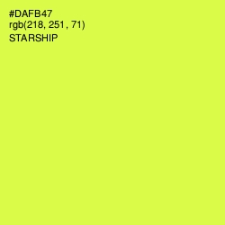 #DAFB47 - Starship Color Image