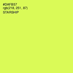 #DAFB57 - Starship Color Image
