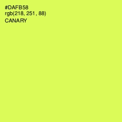 #DAFB58 - Canary Color Image