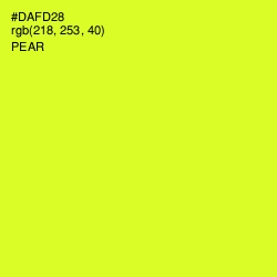 #DAFD28 - Pear Color Image