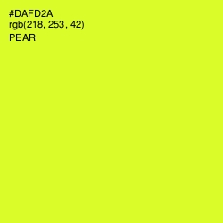 #DAFD2A - Pear Color Image
