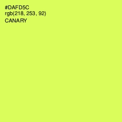 #DAFD5C - Canary Color Image