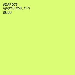 #DAFD75 - Sulu Color Image