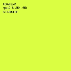 #DAFE41 - Starship Color Image