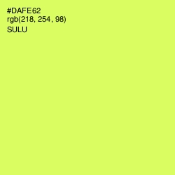 #DAFE62 - Sulu Color Image