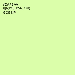 #DAFEAA - Gossip Color Image