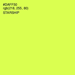 #DAFF50 - Starship Color Image