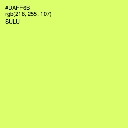 #DAFF6B - Sulu Color Image
