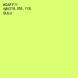 #DAFF71 - Sulu Color Image
