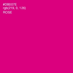 #DB007E - Rose Color Image