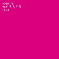#DB017E - Rose Color Image
