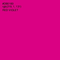 #DB0183 - Red Violet Color Image