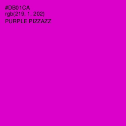 #DB01CA - Purple Pizzazz Color Image