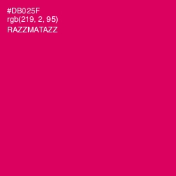 #DB025F - Razzmatazz Color Image