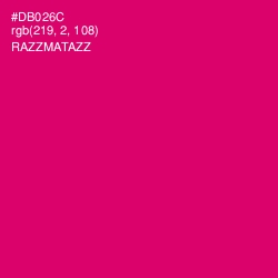 #DB026C - Razzmatazz Color Image