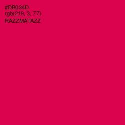 #DB034D - Razzmatazz Color Image