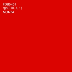 #DB0401 - Monza Color Image
