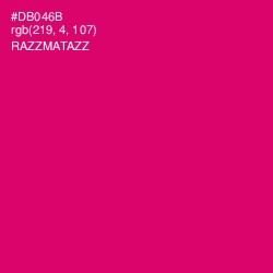 #DB046B - Razzmatazz Color Image