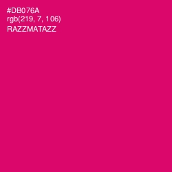 #DB076A - Razzmatazz Color Image