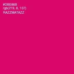 #DB086B - Razzmatazz Color Image