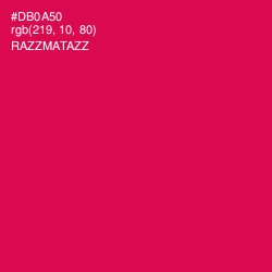 #DB0A50 - Razzmatazz Color Image