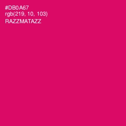 #DB0A67 - Razzmatazz Color Image