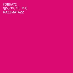 #DB0A72 - Razzmatazz Color Image