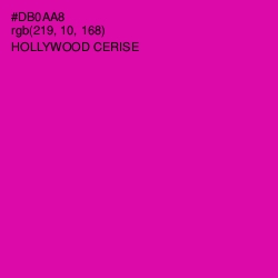 #DB0AA8 - Hollywood Cerise Color Image