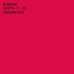 #DB0B46 - Razzmatazz Color Image
