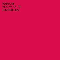 #DB0C4B - Razzmatazz Color Image