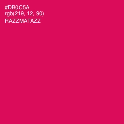 #DB0C5A - Razzmatazz Color Image