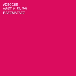 #DB0C5E - Razzmatazz Color Image