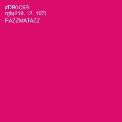 #DB0C6B - Razzmatazz Color Image