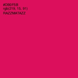 #DB0F5B - Razzmatazz Color Image