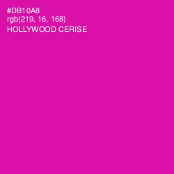 #DB10A8 - Hollywood Cerise Color Image