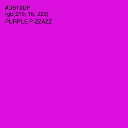 #DB10DF - Purple Pizzazz Color Image