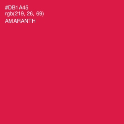 #DB1A45 - Amaranth Color Image