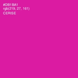 #DB1BA1 - Cerise Color Image