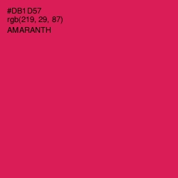 #DB1D57 - Amaranth Color Image