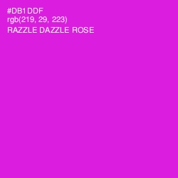 #DB1DDF - Razzle Dazzle Rose Color Image