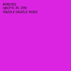 #DB23E2 - Razzle Dazzle Rose Color Image