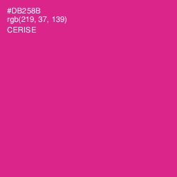 #DB258B - Cerise Color Image