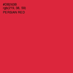 #DB263B - Persian Red Color Image