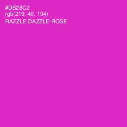 #DB28C2 - Razzle Dazzle Rose Color Image