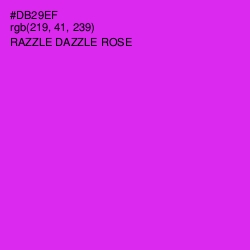 #DB29EF - Razzle Dazzle Rose Color Image