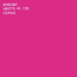 #DB2B87 - Cerise Color Image