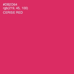 #DB2D64 - Cerise Red Color Image