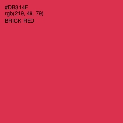 #DB314F - Brick Red Color Image