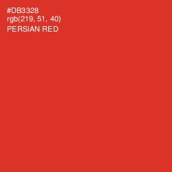 #DB3328 - Persian Red Color Image