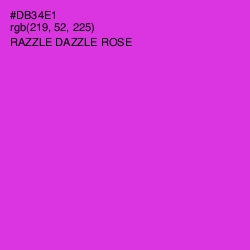 #DB34E1 - Razzle Dazzle Rose Color Image